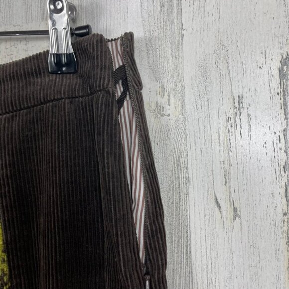Maeve Anthropologie corduroy mini skirt plaid wool panel brown 2 academia preppy - Picture 4 of 8